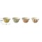 Hello Honey 4-Piece Hand-Painted Stoneware Striped Bowl Set, Multicolor
